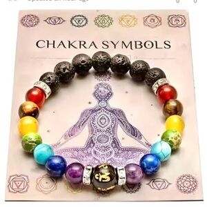 🌙CHAKRA boho/zen meditation boho Oil diffuser bracelet w spiritual zen vibe